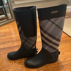 Burberry rain boots